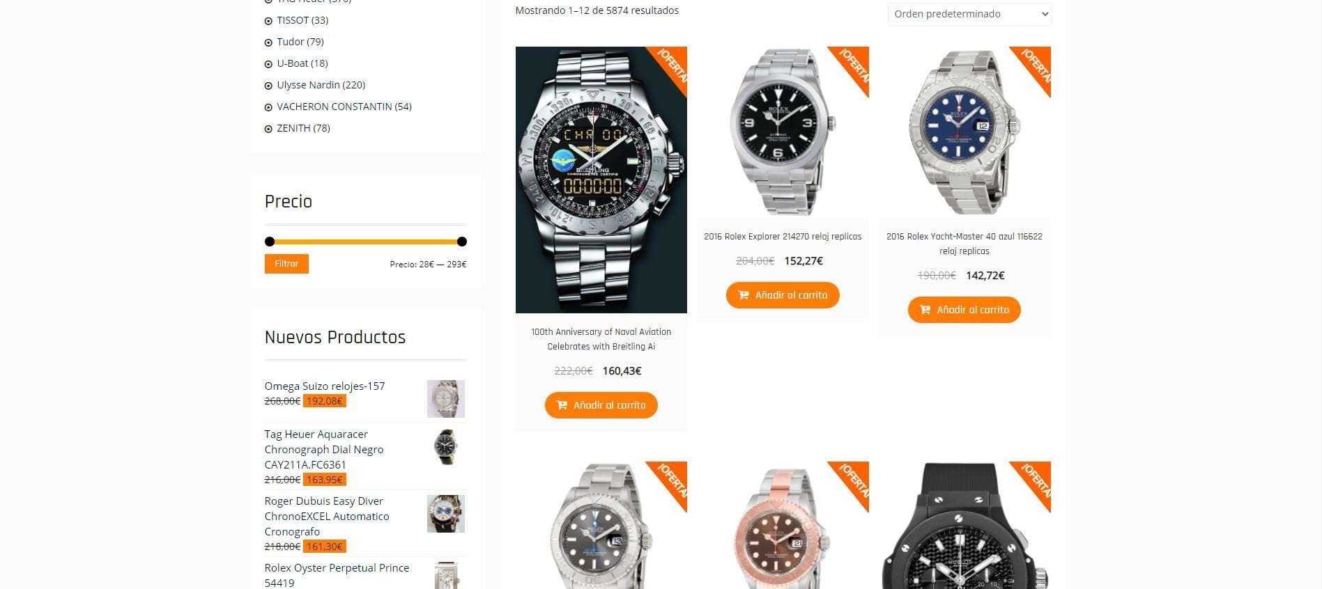 tiendas online de réplicas de relojes